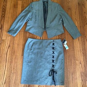Nine West Open Blazer Greystone Color